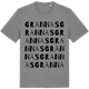 Mid Heather Gray t-shirt med Grannas ordlek t-shirt