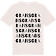 Vintage White t-shirt med Grans ordlek t-shirt