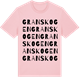 Pink Cotton t-shirt med Granskogen ordlek t-shirt