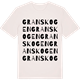 Vintage White t-shirt med Granskogen ordlek t-shirt