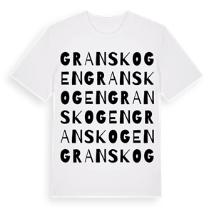 Granskogen ordlek t-shirt – ekologisk bomull t-shirt från Pinshirt