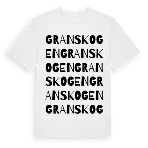 Granskogen ordlek t-shirt – ekologisk bomull t-shirt från Pinshirt