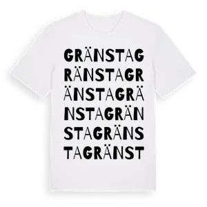 Gränsta ordlek t-shirt – ekologisk bomull t-shirt från Pinshirt