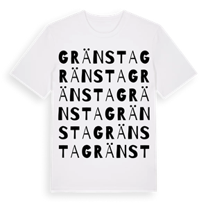 Gränsta ordlek t-shirt – ekologisk bomull t-shirt från Pinshirt