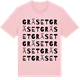 Pink Cotton t-shirt med Gräset ordlek t-shirt