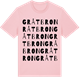Pink Cotton t-shirt med Gråtbron ordlek t-shirt