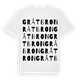 White t-shirt med Gråtbron ordlek t-shirt