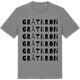 Mid Heather Gray t-shirt med Gråtbron ordlek t-shirt