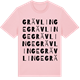 Pink Cotton t-shirt med Grävlinge ordlek t-shirt