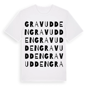 Gravudden ordlek t-shirt – ekologisk bomull t-shirt från Pinshirt