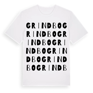 Grindbo ordlek t-shirt – ekologisk bomull t-shirt från Pinshirt