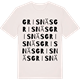 Vintage White t-shirt med Grisnäs ordlek t-shirt