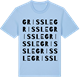 Blue Soul t-shirt med Grissle ordlek t-shirt