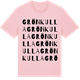 Pink Cotton t-shirt med Grönkulla ordlek t-shirt