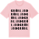 Pink Cotton t-shirt med Grönlund ordlek t-shirt