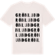 Vintage White t-shirt med Grönlund ordlek t-shirt