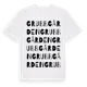 White t-shirt med Grubbgården ordlek t-shirt