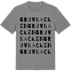 Mid Heather Gray t-shirt med Gruvbacken ordlek t-shirt