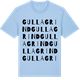 Blue Soul t-shirt med Gulla grind ordlek t-shirt