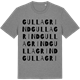 Mid Heather Gray t-shirt med Gulla grind ordlek t-shirt