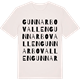 Vintage White t-shirt med Gunnarbovallen ordlek t-shirt