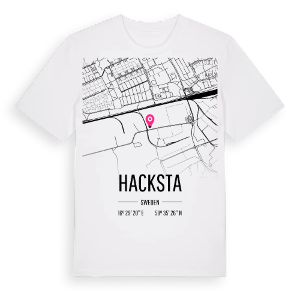 Hacksta karta t-shirt – ekologisk bomull t-shirt från Pinshirt