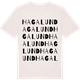 Vintage White t-shirt med Hagalund ordlek t-shirt
