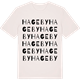 Vintage White t-shirt med Hageby ordlek t-shirt
