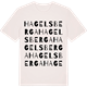 Vintage White t-shirt med Hagelsberga ordlek t-shirt