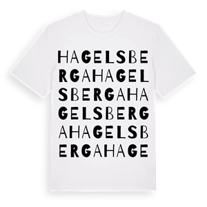 Hagelsberga ordlek t-shirt – ekologisk bomull t-shirt från Pinshirt
