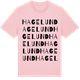 Pink Cotton t-shirt med Hagelund ordlek t-shirt
