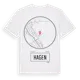 White t-shirt med Hagen t-shirt