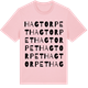 Pink Cotton t-shirt med Hagtorpet ordlek t-shirt