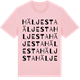 Pink Cotton t-shirt med Häljesta ordlek t-shirt