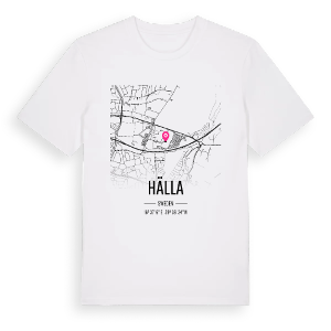 Hälla karta t-shirt – ekologisk bomull t-shirt från Pinshirt