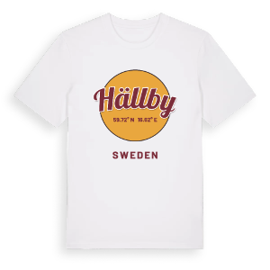 Hällby cirkel t-shirt – ekologisk bomull t-shirt från Pinshirt