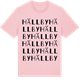 Pink Cotton t-shirt med Hällby ordlek t-shirt