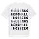 White t-shirt med Hallingsberg ordlek t-shirt