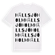 Hällsjöholm ordlek t-shirt