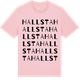 Pink Cotton t-shirt med Hallsta ordlek t-shirt