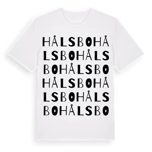 Hålsbo ordlek t-shirt – ekologisk bomull t-shirt från Pinshirt