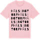 Pink Cotton t-shirt med Hälsingtorp ordlek t-shirt