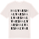 Vintage White t-shirt med Halvars ordlek t-shirt