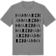 Mid Heather Gray t-shirt med Hammaren ordlek t-shirt