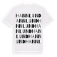 White t-shirt med Hannlund ordlek t-shirt