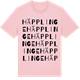 Pink Cotton t-shirt med Häpplinge ordlek t-shirt