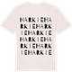 Vintage White t-shirt med Harkie ordlek t-shirt