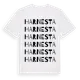 White t-shirt med Harnesta ordlek t-shirt