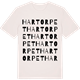 Vintage White t-shirt med Hartorpet ordlek t-shirt