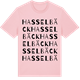 Pink Cotton t-shirt med Hasselbäck ordlek t-shirt